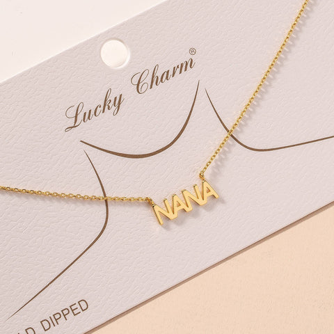 NANA Text Charm Necklace