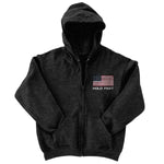 Hold Fast Mens Zip Hooded Sweatshirt Hold Fast Flag