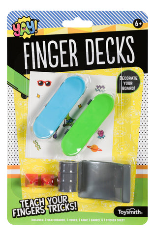 Yay! Finger Decks (Skateboards) Fun Kit, Decorate And Play