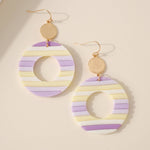 Clay Round Dangling Earrings