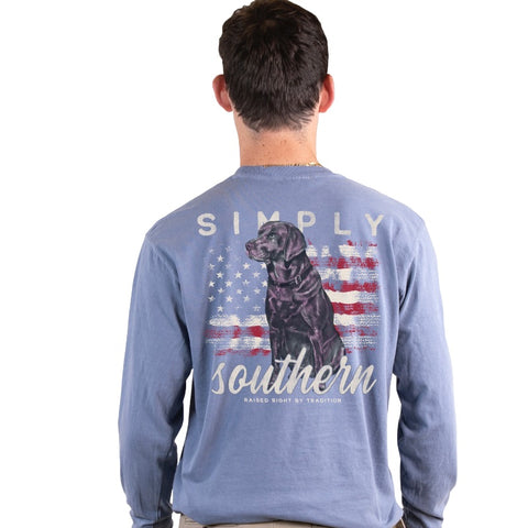 Simply Southern Long Sleeve Comfort Colors USA Lab T-Shirt