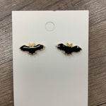 Bat Enamel Stud Earrings
