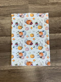Gaiter Mask - Ivory Floral Pumpkins