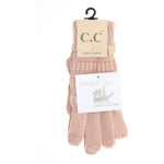 C.C. Beanie Kids Solid Cable Knit Gloves
