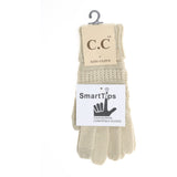 C.C. Beanie Kids Solid Cable Knit Gloves