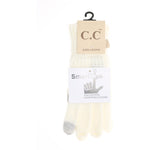 C.C. Beanie Kids Solid Cable Knit Gloves