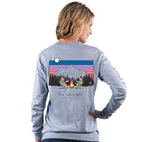 Simply Southern Long Sleeve T-Shirt- Camp Dog Fog