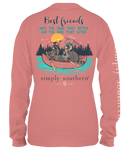 Simply Southern Long Sleeve T-Shirt- Friends Rouge