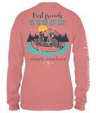Simply Southern Long Sleeve T-Shirt- Friends Rouge