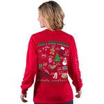 SS Long Sleeve Merry List Red