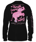 Simply Southern Long Sleeve Pink Ribbon T-Shirt