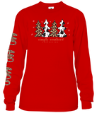 Simply Southern Long Sleeve Santa Cow Christmas T-Shirt