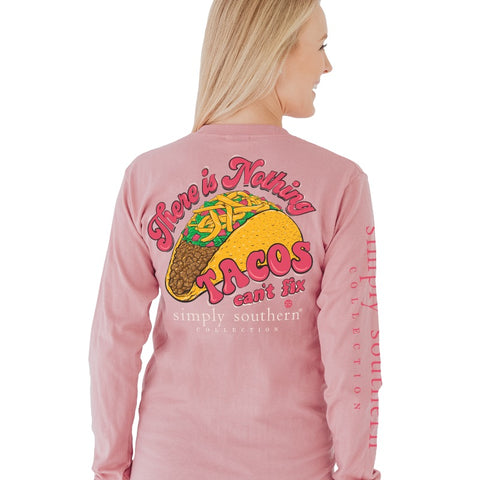 Simply Southern Long Sleeve Taco Crepe T-Shirt