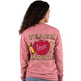Simply Southern Long Sleeve T-Shirt-Teacher Rouge