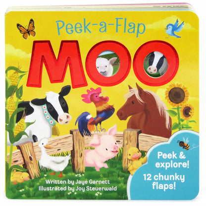 Peek-a-Flap - Moo w/cow plush