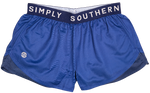 Simply Southern Cheer Short- Cobalt