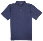 Simply Southern Men's Heather Navy Polo