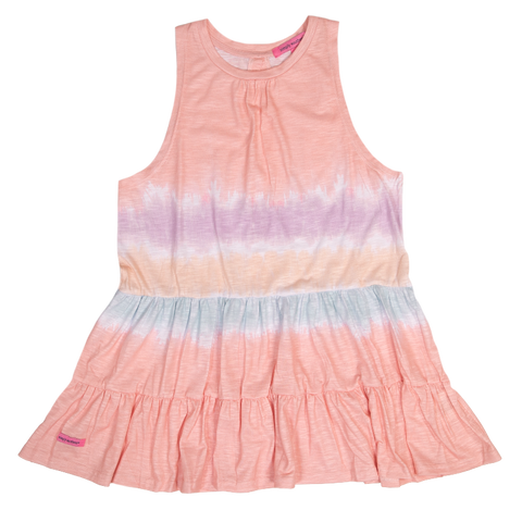 Simply Southern Tie-Dyed Gather Top Pink