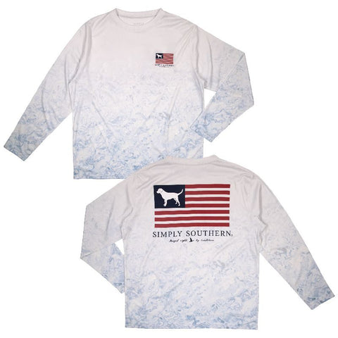 Simply Southern LS Rash Guard Flag T-Shirt