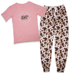 Simply Southern PJ T-Shirt Set Cow Print