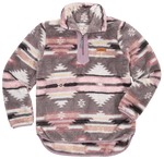 Simply Southern Y Neck Pullover-Aztec