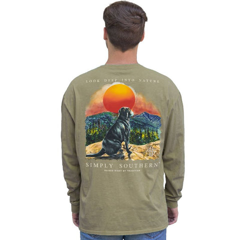 SS Long Sleeve Dog Nature-Olive