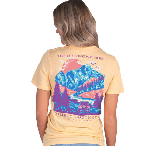 Simply Southern Longway Apricot T-Shirt