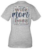 Simply Southern SS Mom Heather Grey T-Shirt