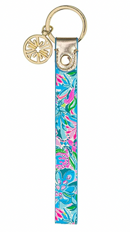 Lilly Pulitzer Strap Keychain, Golden Hour