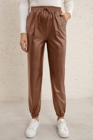 LEATHER LONG PANTS