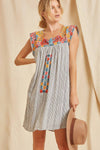 Chic Embroidered Dress