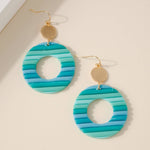 Clay Round Dangling Earrings