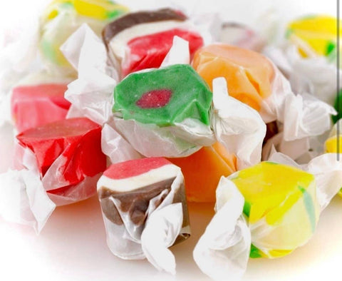 Nostalgic Old Fashioned Salt Water Taffy 1/4LB Flair Top