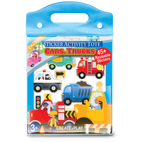 Cars & Trucks Sticker Activity Tote