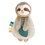 Itzy Lovey Sloth Plush with Silicon Teether Toy