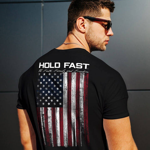 HOLD FAST Mens T-Shirt Hold Fast Flag