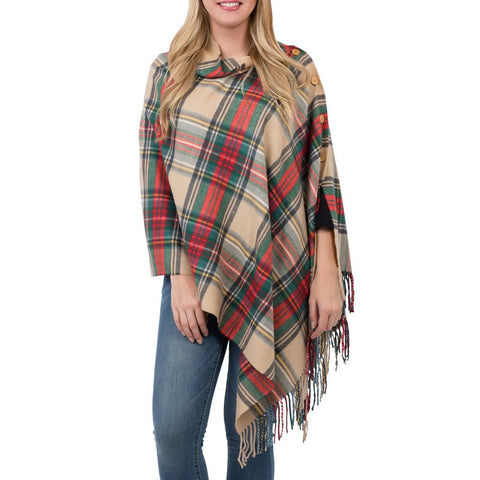 3-In-1 Plaid Wrap | 11 Colors