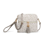 Tara 2 Tone Crossbody/Wristlet w/ Front Zip Pocket