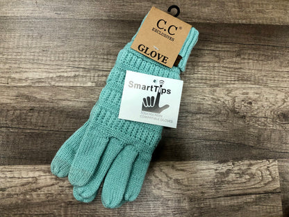 C.C. Beanie Adult Knit Gloves with SmartTips Technolog