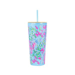Lilly Pulitzer Tumbler with Straw, Best Fishes