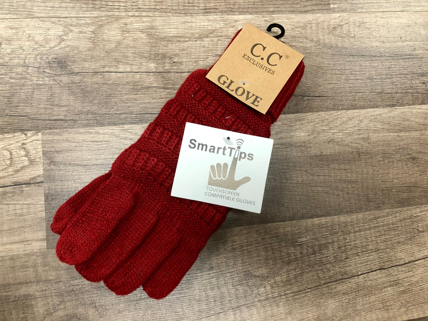 C.C. Beanie Adult Knit Gloves with SmartTips Technolog