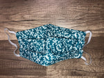 Turquoise Paisley Mask