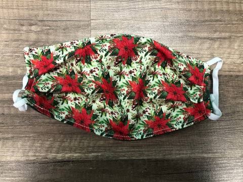 Christmas Poinsettias Mask