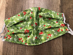 Foil Holly Leaves Mask