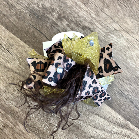 Cheetah Prints Large Boutique Bow