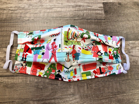 Christmas Window Shopping Mask