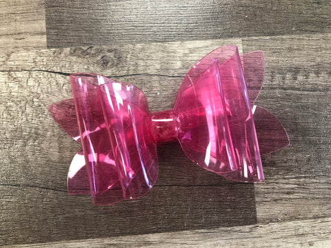 Solid pink bow