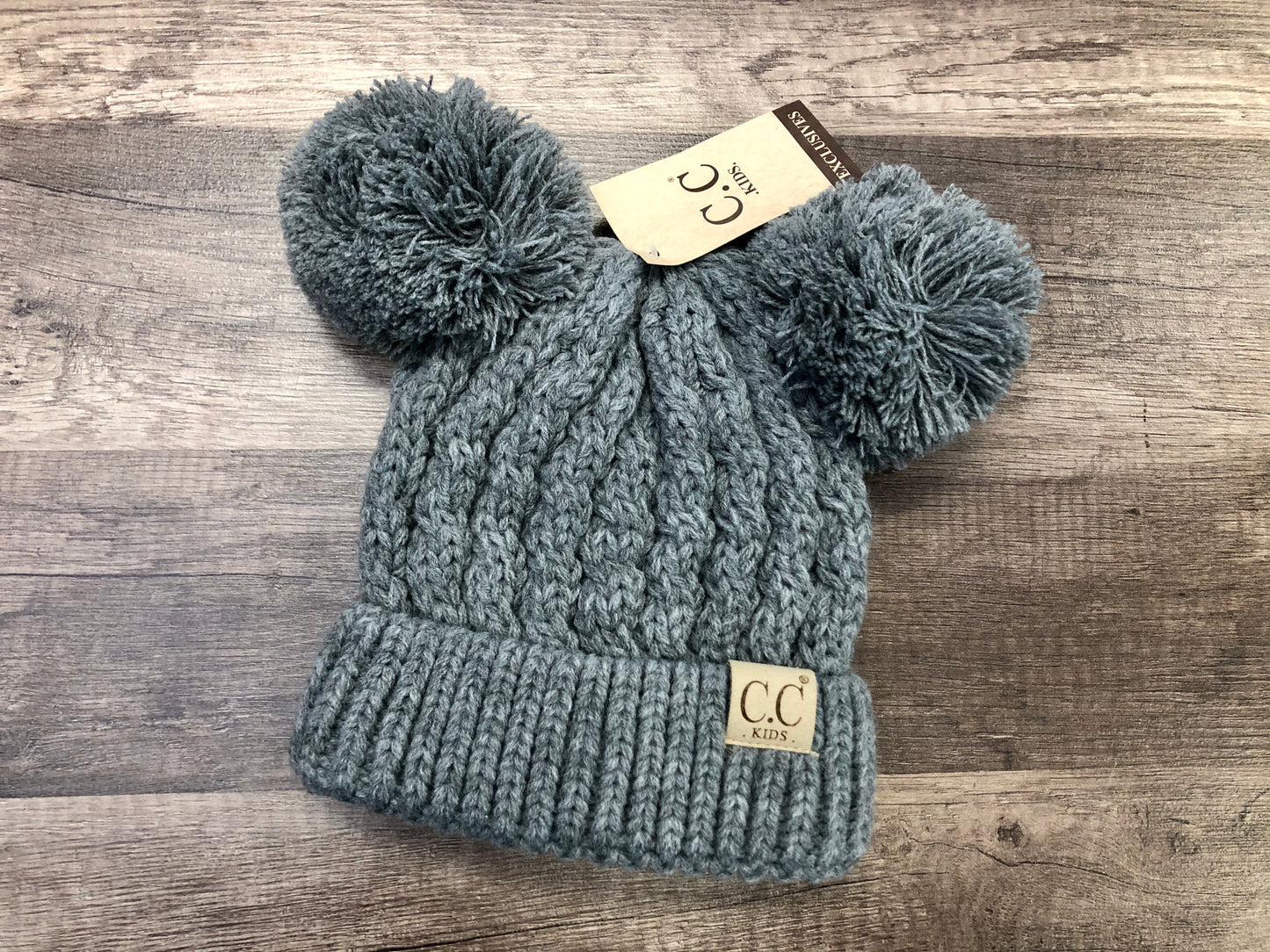 Adult Double Pom C.C. Beanie