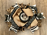 Girl mouse Inspired leopard print bow