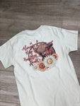 Keffalas Designs Short Sleeve T-Shirt-Sunflower Cow